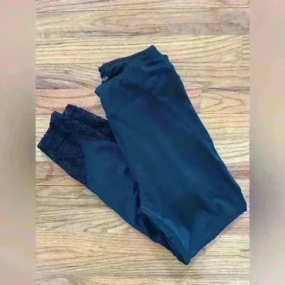 Sam Edelman lace insert leggings Size Large - Picture 1 of 3